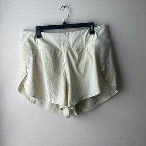 Athleta Women’s Run With It 3.5” Athletic Running Shorts In Young Banana Sz 1X